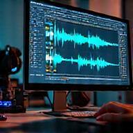 Edição de ondas sonoras em computador